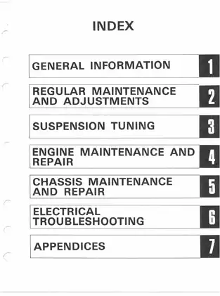 1982 Yamaha YZ250J owner´s, service manual Preview image 4