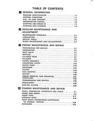 1985 Yamaha YZ 250 manual Preview image 4