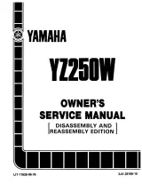Yamaha YZ125W, YZ250W, YZ250WRW, YZ250B 1989–1991 Service Manual (P/N LIT-11626-06-76, LIT-11626-06-91) – preview page 1