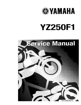 1994 Yamaha YZ250F1 service manual Preview image 1