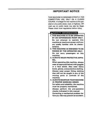 1994 Yamaha YZ250F1 service manual Preview image 5