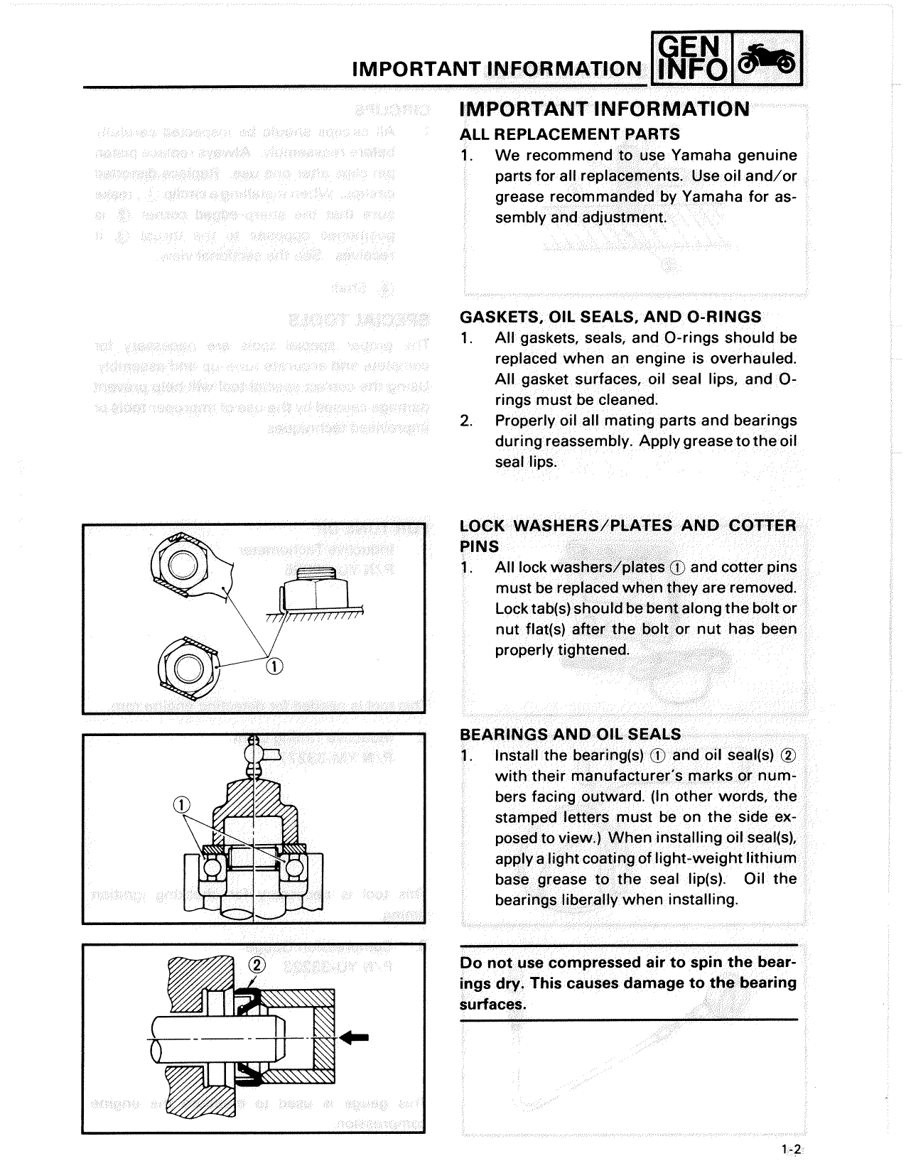 1985-1986 Yamaha XJ700 Maxim-X service, repair manual Preview image 3