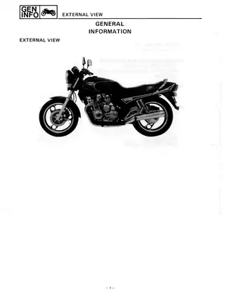 1984-1986 Yamaha XJ900N, XJ900 Fours service manual Preview image 2
