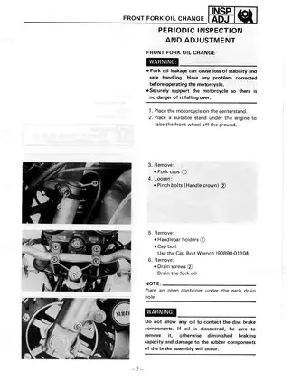 1984-1986 Yamaha XJ900N, XJ900 Fours service manual Preview image 3