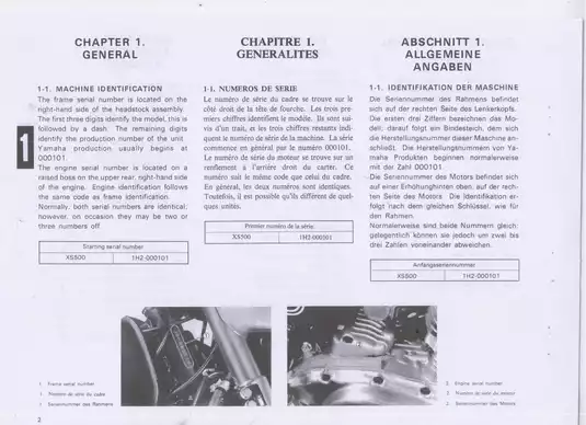 1976-1979 Yamaha XS500 service manual Preview image 4