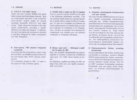1976-1979 Yamaha XS500 service manual Preview image 5