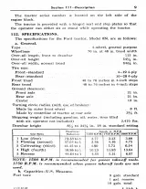 1948–1952 Ford Tractor Model 8N Operator's Manual (P/N 3730-47J) – preview page 2