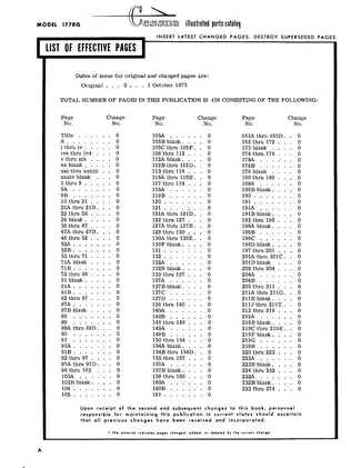 1971-1976  Cessna 177 RG, 177 RG Cardinal aircraft parts catalog manual Preview image 2