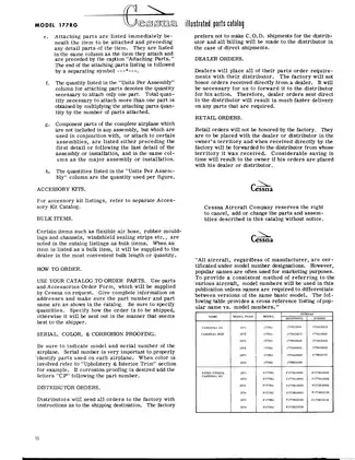 Cessna 177RG Illustrated Parts Catalog (1971-1976) Preview image 4