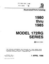 1980–1985 Cessna 172RG Series Illustrated Parts Catalog (P/N P693-12-RGI-100-6/97) – preview page 1