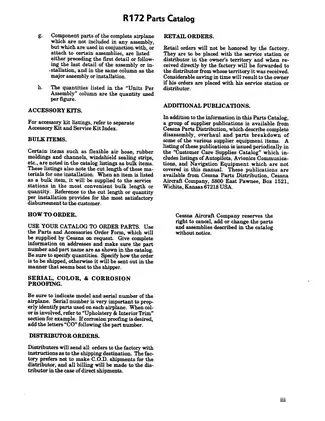 Cessna R172 Illustrated Parts Catalog (1977-1981) - Comprehensive Guide Preview image 5
