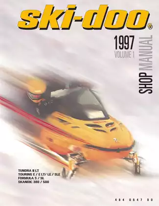 1997 BRP Ski-Doo Formula , MX Z , Mach 1 snowmobile repair manual Preview image 1