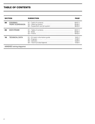 1998 Ski-Doo Service Manual for Tundra II LT, Touring E/LE, Formula S/S Electric, and Skandic Models Preview image 4