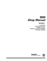 1999 Ski-Doo Tundra/R, Touring E/LE/SLE, Formula S/SL, Formula Deluxe 377/503, and Skandic 380/500 Snowmobile Shop Manual Volume 1 (P/N 484 200 001, 484 200 003) – preview page 2