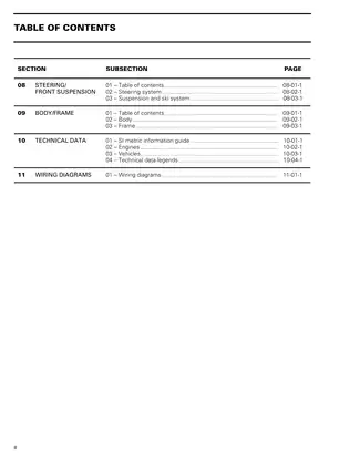 Comprehensive Shop Manual for 1999 Ski-Doo Snowmobiles Preview image 4