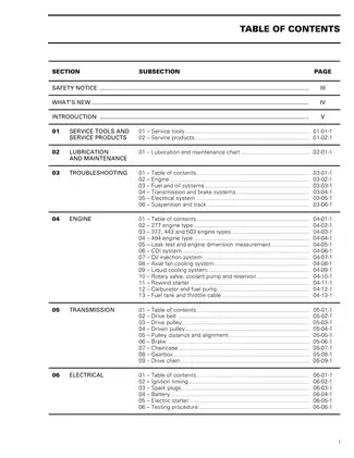 2000 Bombardier Formula , MX Z , Mach Z, Touring, Tundra Ski-Doo shop manual Preview image 3