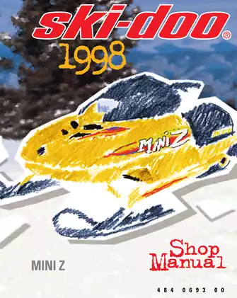 1998 Ski-Doo Mini Z 120 youth snowmobile shop manual Preview image 1