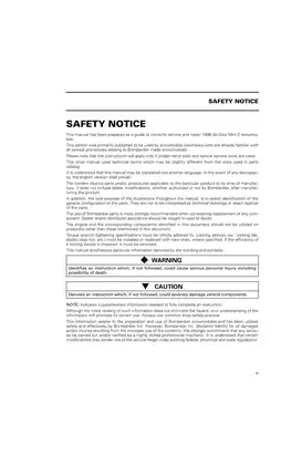 1998 Ski-Doo Mini Z Snowmobile Shop Manual Preview image 5
