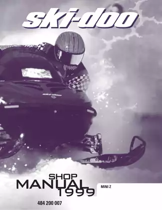 Bombardier 1999 Ski-Doo Mini Z 120 youth snowmobile shop manual Preview image 1