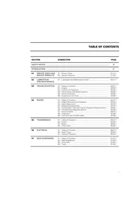 Ski-Doo Mini Z Snowmobile Service Manual (Model Year Unspecified) Preview image 3