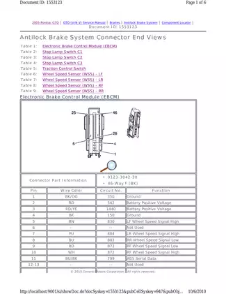 2004-2006 Pontiac GTO repair manual Preview image 5