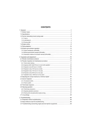 Yanmar Marine Diesel Engine Service Manual for 3YM30/3YM20/2YM15 Models Preview image 4