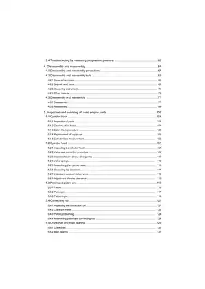 Yanmar Marine Diesel Engine Service Manual for 3YM30/3YM20/2YM15 Models Preview image 5