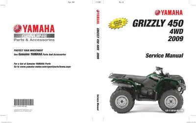 Preview: 2009 Yamaha Grizzly 450 4WD Service Manual (P/N LIT-11616-KD-48)
