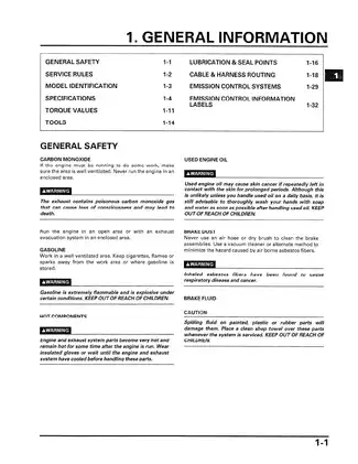 Honda CBR600F4 Service Manual (1999-2000) - Comprehensive Vehicle Guide Preview image 4