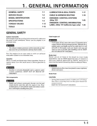 1995-2004 Honda XR400; XR400R repair manual Preview image 5