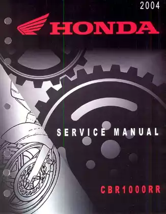 2004-2008 Honda CBR1000RR Fireblade repair manual Preview image 1