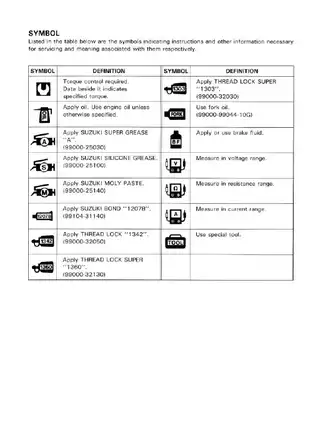 1996-2002 Suzuki DR650SE service manual Preview image 4