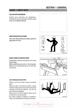Hyundai Robex 55-3 crawler excavator service manual Preview image 4