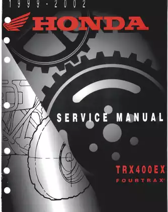 1999-2002 Honda TRX400EX ATV service manual Preview image 1
