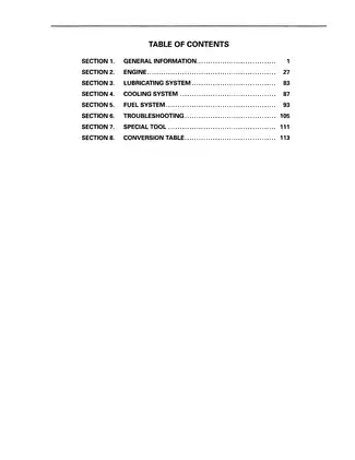 Isuzu 3LA1, 3LB1, 3LD1 diesel engine workshop manual Preview image 4