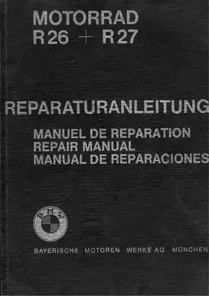 1955-1966 BMW R26,  R27 repair manual