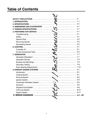 Onan KY, KYD Cummins GenSet generator 981-0530 service manual Preview image 2