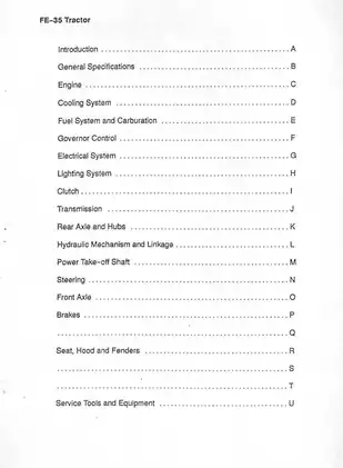 1960-65 Massey Ferguson MF35 series tractor service manual Preview image 3