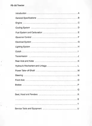 1960-65 Massey Ferguson MF35 series tractor workshop service manual Preview image 3