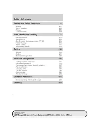 2005-2008 Ford Escape Hybrid manual Preview image 2