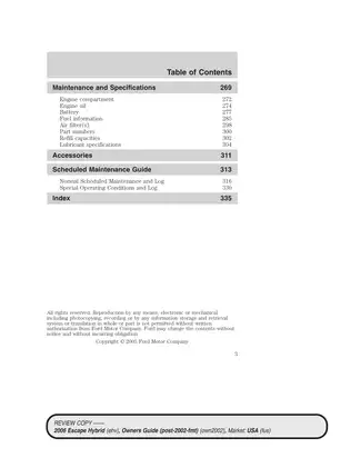 2005-2008 Ford Escape Hybrid manual Preview image 3