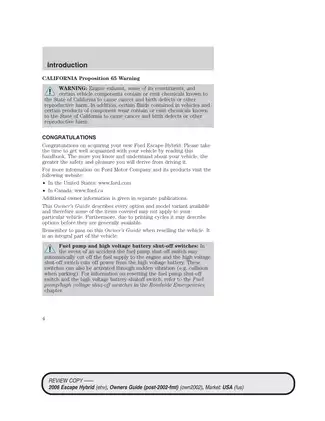 2005-2008 Ford Escape Hybrid manual Preview image 4
