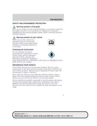 2005-2008 Ford Escape Hybrid repair manual Preview image 5