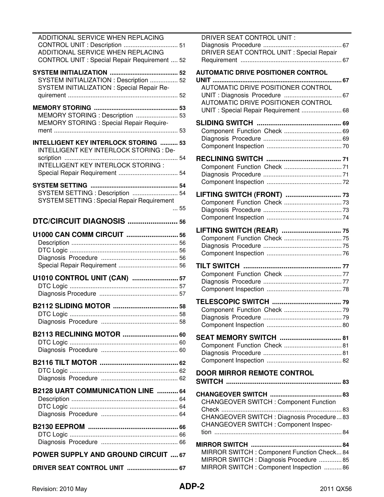 2011 Infiniti QX56 service manual Preview image 2