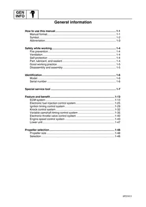 2006 Yamaha F250, LF250 outboard motor service manual Preview image 4