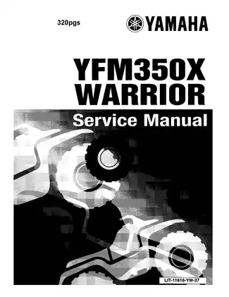 1987-2004 Yamaha YFM350X Warrior ATV service manual