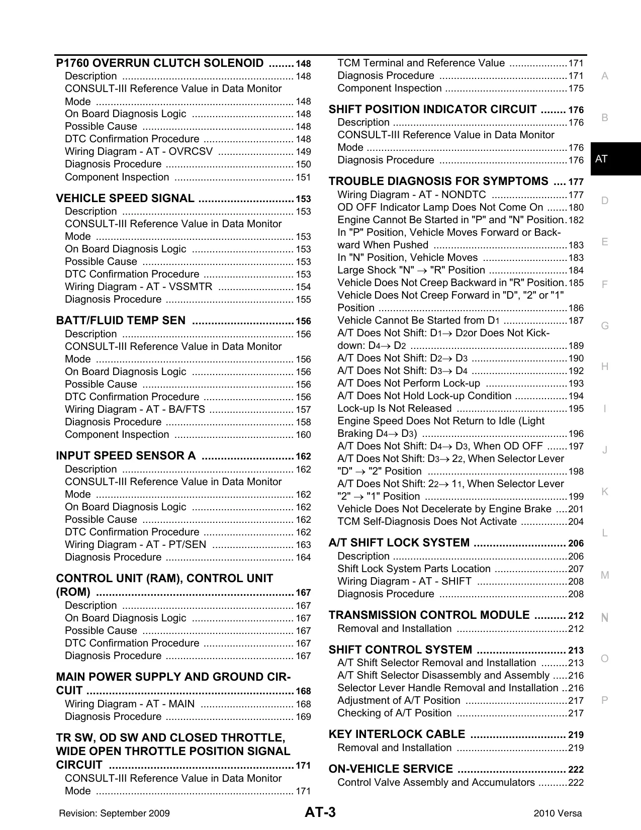 2010 Nissan Versa service manual Preview image 3