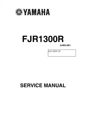 Yamaha FJR1300R Service Manual - Comprehensive Maintenance Guide Preview image 2