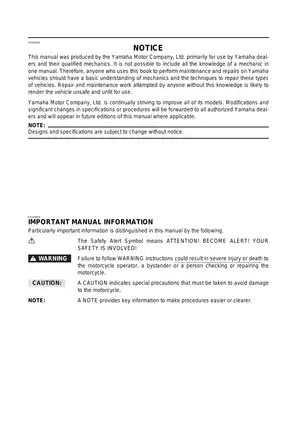 Yamaha FJR1300R Service Manual - Comprehensive Maintenance Guide Preview image 4