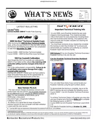 2008 Can-Am Spyder GS Owner's Manual and Service Guide Preview image 4